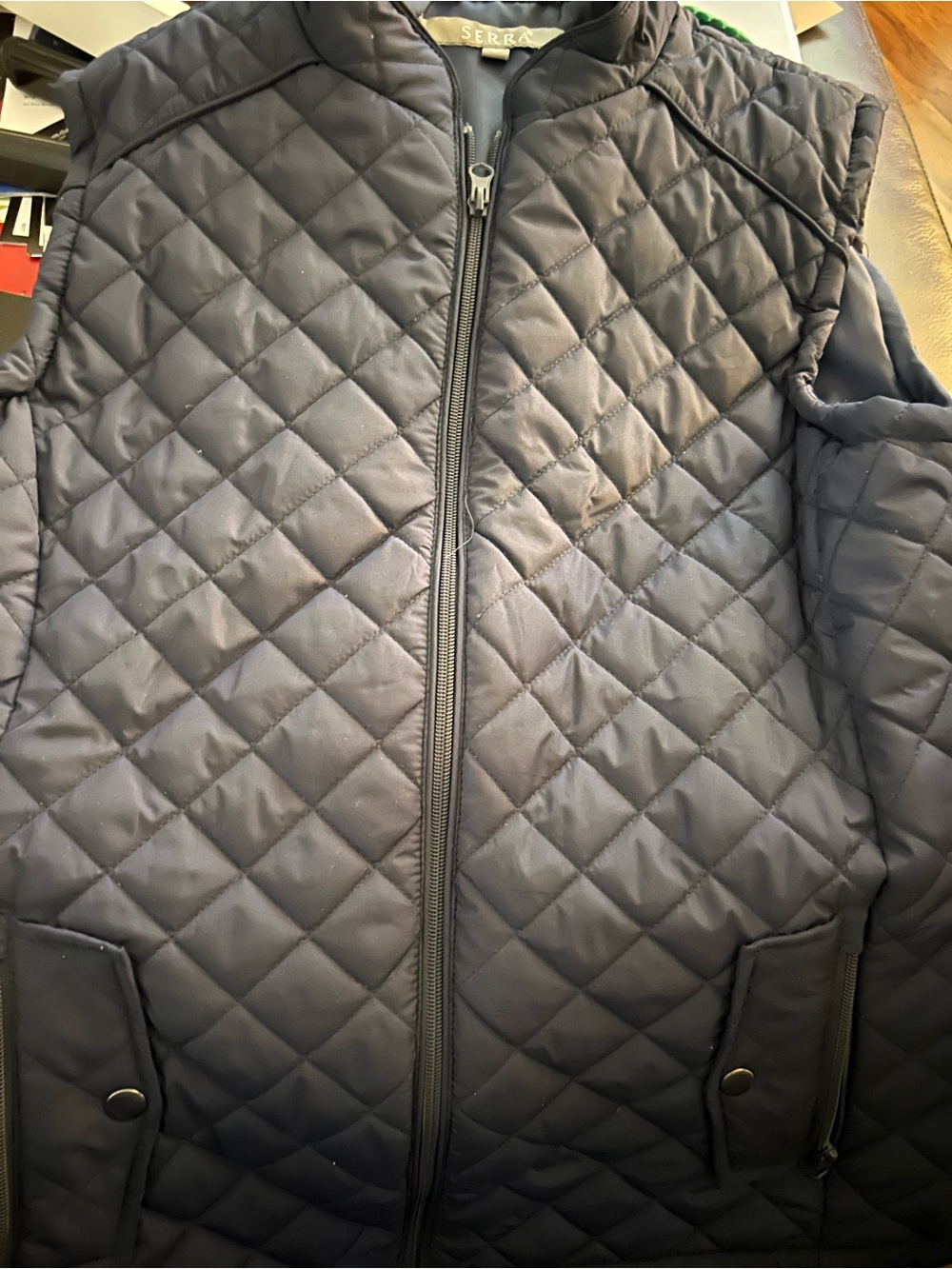 Serra Quilted Navy Women’s Vest